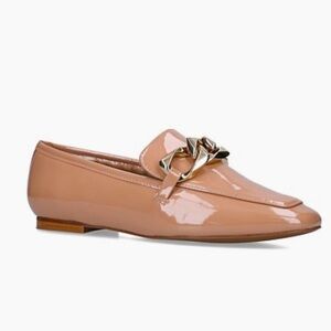 Carvela KURT GEIGER REBEL LOAFER BLUSH PATENT CHAIN size 36.5 US 6.5